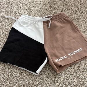 Black and Brown unisex Shorts